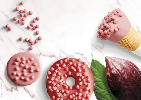 Crispearls in Ruby Chocolate